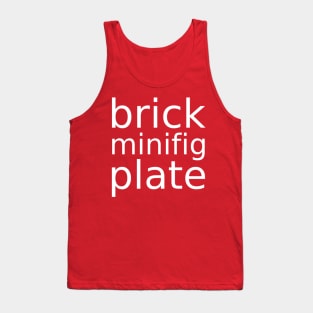 brick minifig plate Tank Top